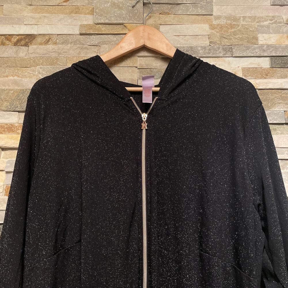 Savage X Fenty 3X Sleep & Shine Jumpsuit | Hooded Gold Zip Black Caviar Sold Out - Picture 9 of 11